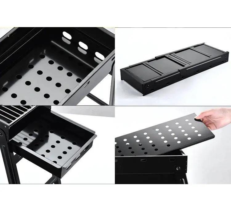 Folding Barbecue BBQ Charcoal Grill Black For Camping, Picnic, Outdoor, Travel by dealonline.co.nz