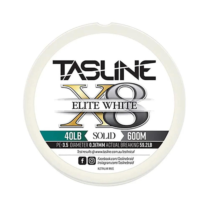 Tasline Elite X8 Braid White 450m by Tasline