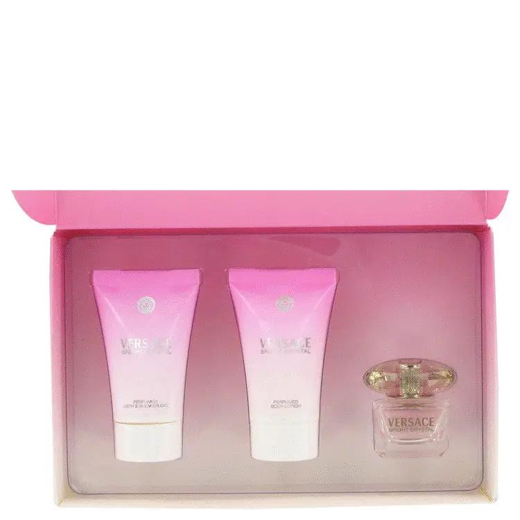 Brands HD Gift Set - .17 oz Mini EDT + .8 oz Shower Gel + .8 oz Body Lotion Bright Crystal Gift Set - .17 oz Mini EDT + .8 oz Shower Gel + .8 oz Body Lotion by Versace -- Bright Crystal Gift Set - .17 oz Mini EDT + .8 oz Shower Gel + .8 oz Body Lotion by Versace --