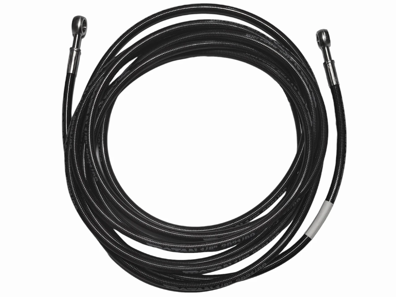 Braided Stainless Steel Teflon Hose - Banjo to Banjo - 4.54m by Trojan