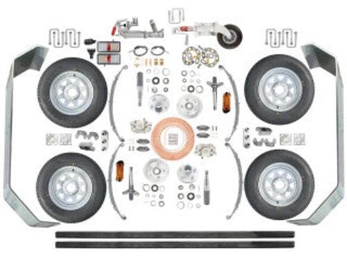 Trailer Kit Tandem axle non braked no axle - Action Outdoors Kiwi