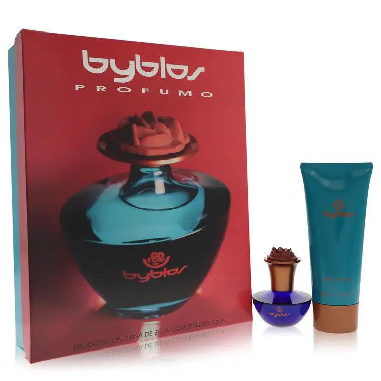 Byblos Gift Set - 1.68 oz Eau De Parfum Spray + 6.75 Body Lotion by Byblos -- by Brands HD