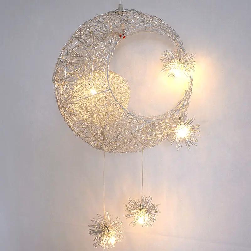 Moon Star Pendant Lamp Ceiling Light Children Kids Bedroom by salelink.co.nz