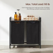 VASAGLE Laundry Basket Rack with Shelf by The Shopsite