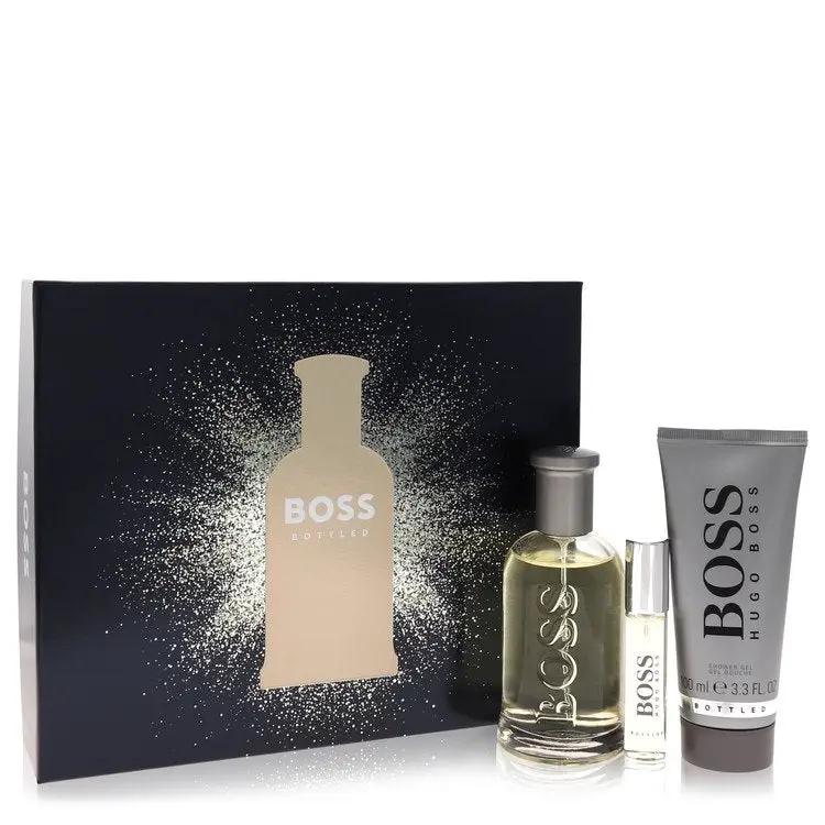 Boss No. 6 Gift Set - 3.3 oz Eau De Toilette Spray + 0.3 oz Mini EDT Spray + 3.4 oz Shower Gel by Hugo Boss -- by Brands HD
