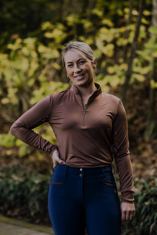 Walnut 1/4 Floral Base Layer by The Brave Pants Company