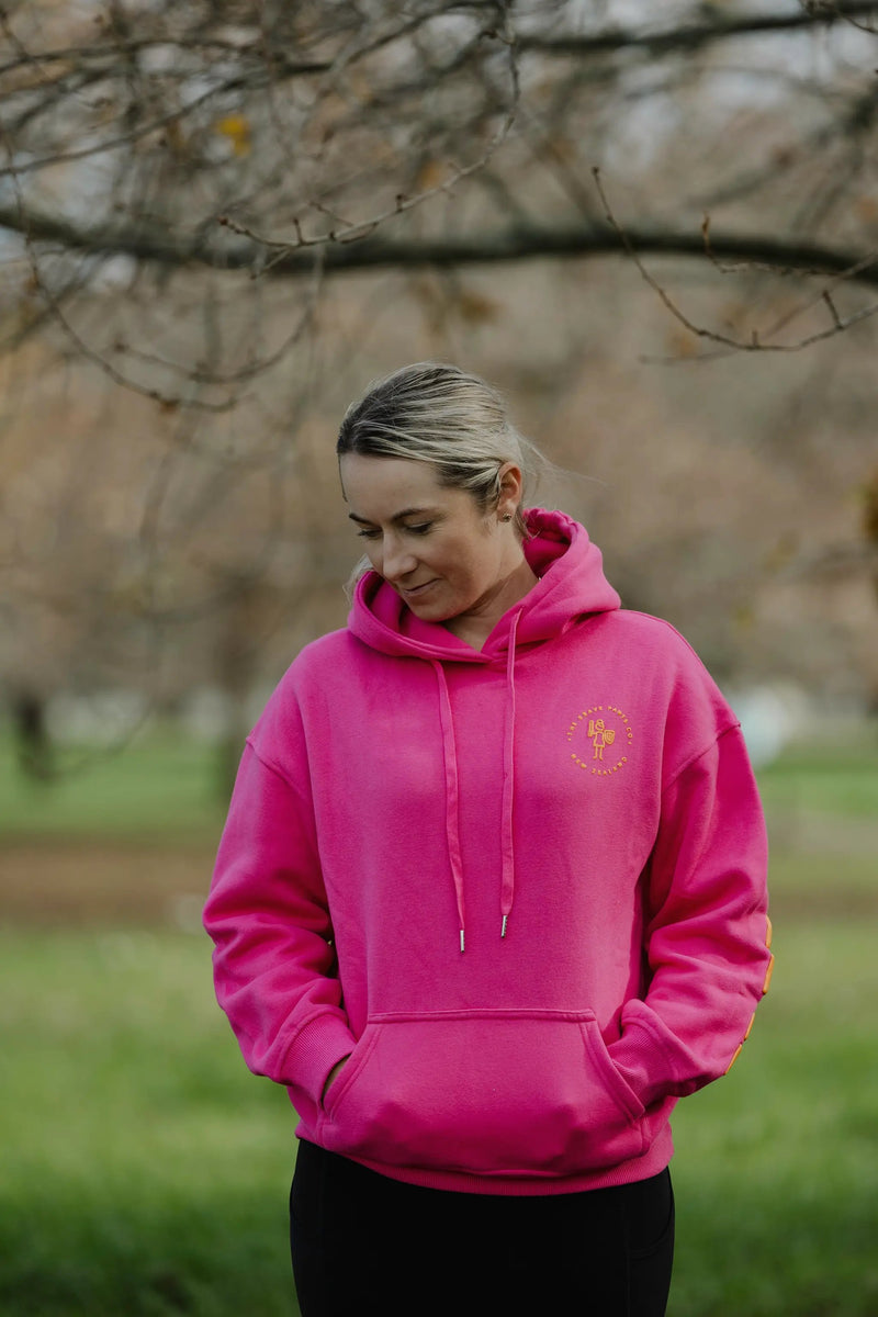 Raspberry Affiliation Hoodie by The Brave Pants Company