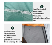 Camping Tent For 5-8persons 310x220x190cm Coffee by salelink.co.nz