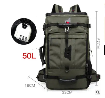 50L Oxford Fabric Hiking Backpack - Large Capacity Travel Pack with Durable Construction | Outdoor Adventure by Mead's Supply & Equipment Outfitters limited