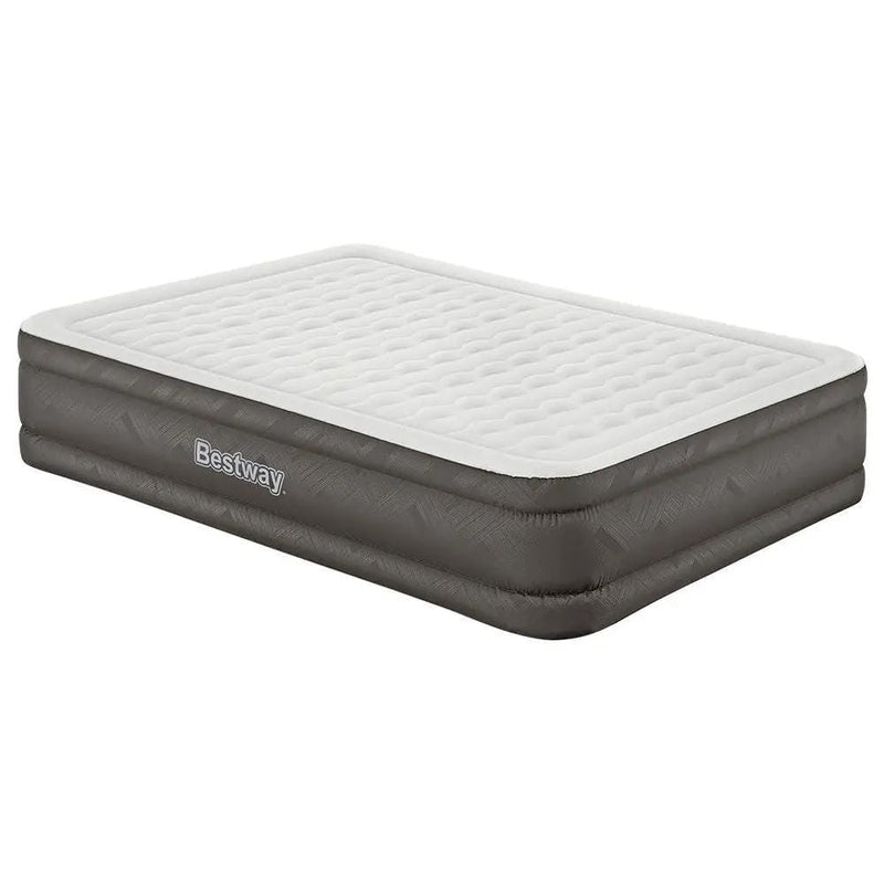 SportZone.co.nz Outdoor Recreation > Camping > Inflatable Mattresses Bestway Queen Air Mattress with Built-in Pump Fortech Inflatable Bed 46cm Bestway Queen Air Mattress with Built-in Pump Fortech Inflatable Bed 46cm