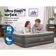 SportZone.co.nz Outdoor Recreation > Camping > Inflatable Mattresses Bestway Queen Air Mattress with Built-in Pump Fortech Inflatable Bed 46cm Bestway Queen Air Mattress with Built-in Pump Fortech Inflatable Bed 46cm