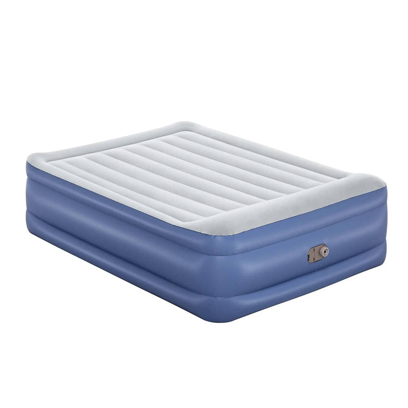 SportZone.co.nz Outdoor Recreation > Camping > Inflatable Mattresses Bestway Queen Air Mattress with Built-in Pump Tritech Inflatable Bed 56cm Bestway Queen Air Mattress with Built-in Pump Tritech Inflatable Bed 56cm