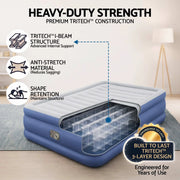 SportZone.co.nz Home & Garden > Inflatable Mattress Bestway Queen Air Mattress with Built-in Pump Tritech Inflatable Bed 61cm Bestway Queen Air Mattress with Built-in Pump Tritech Inflatable Bed 61cm