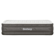 SportZone.co.nz Outdoor > Camping Bestway Single Air Mattress with Built-in Pump Fortech Inflatable Bed 46cm Bestway Single Air Mattress with Built-in Pump Fortech Inflatable Bed 46cm