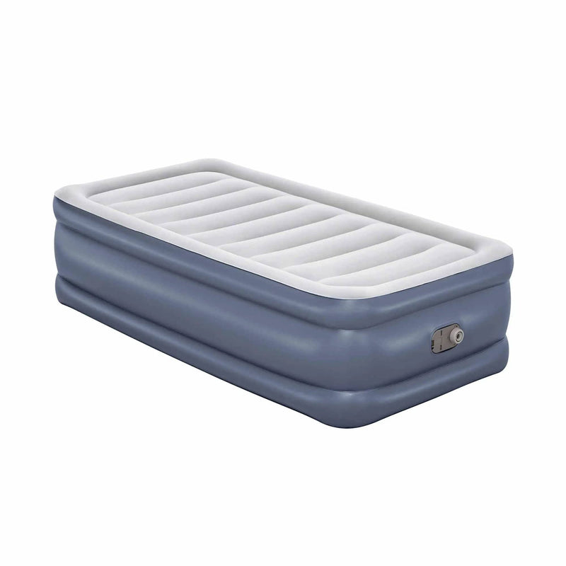 SportZone.co.nz Home & Garden > Inflatable Mattress Bestway Single Air Mattress with Built-in Pump Tritech Inflatable Bed 51cm Bestway Single Air Mattress with Built-in Pump Tritech Inflatable Bed 51cm