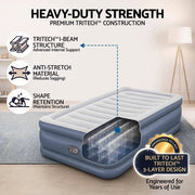 SportZone.co.nz Home & Garden > Inflatable Mattress Bestway Single Air Mattress with Built-in Pump Tritech Inflatable Bed 51cm Bestway Single Air Mattress with Built-in Pump Tritech Inflatable Bed 51cm