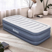 SportZone.co.nz Home & Garden > Inflatable Mattress Bestway Single Air Mattress with Built-in Pump Tritech Inflatable Bed 51cm Bestway Single Air Mattress with Built-in Pump Tritech Inflatable Bed 51cm