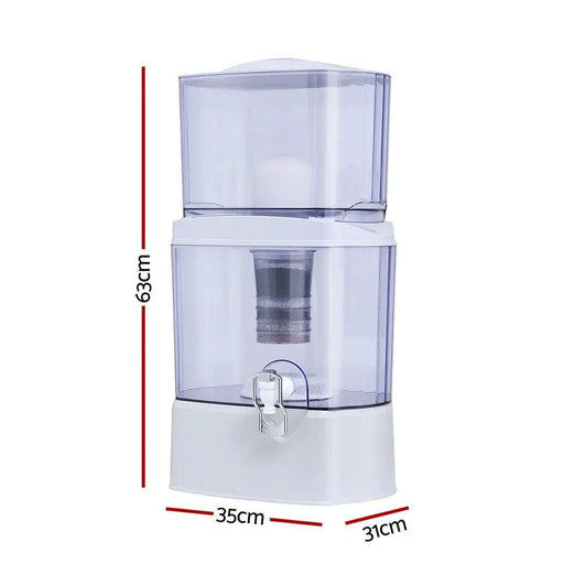 SportZone.co.nz Tools > Industrial Tools > Water Filtration Accessories Devanti Benchtop Water Filter 24L Gravity Multi-Stage BPA-Free Home Camping Devanti Benchtop Water Filter 24L Gravity Multi-Stage BPA-Free Home Camping