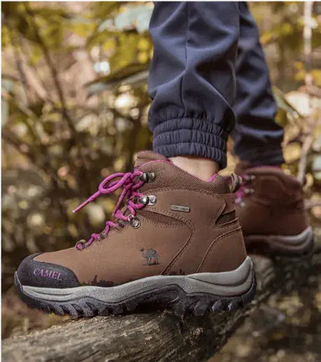 Waterproof High-Top Hiking Boots - Camel Brand by Mead's Supply & Equipment Outfitters limited