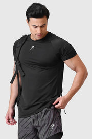 Bare Nylon T-shirt Black by Fuaark Nz