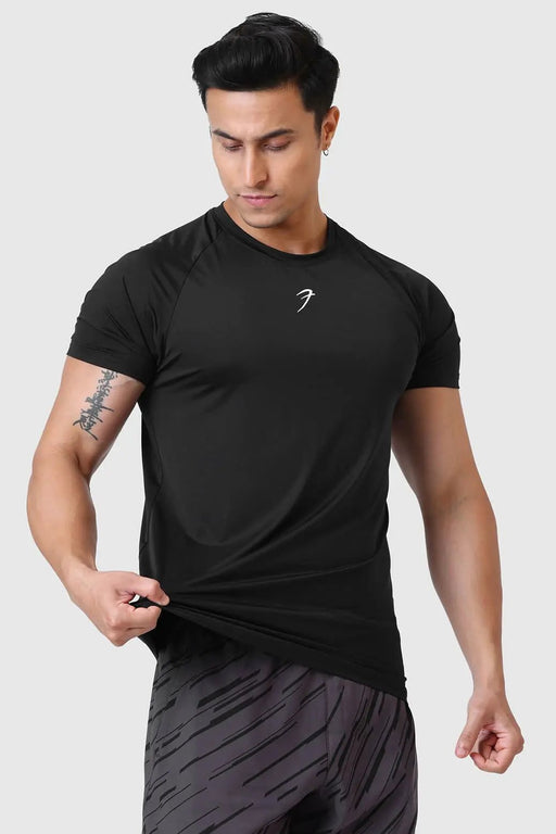 Bare Nylon T-shirt Black by Fuaark Nz