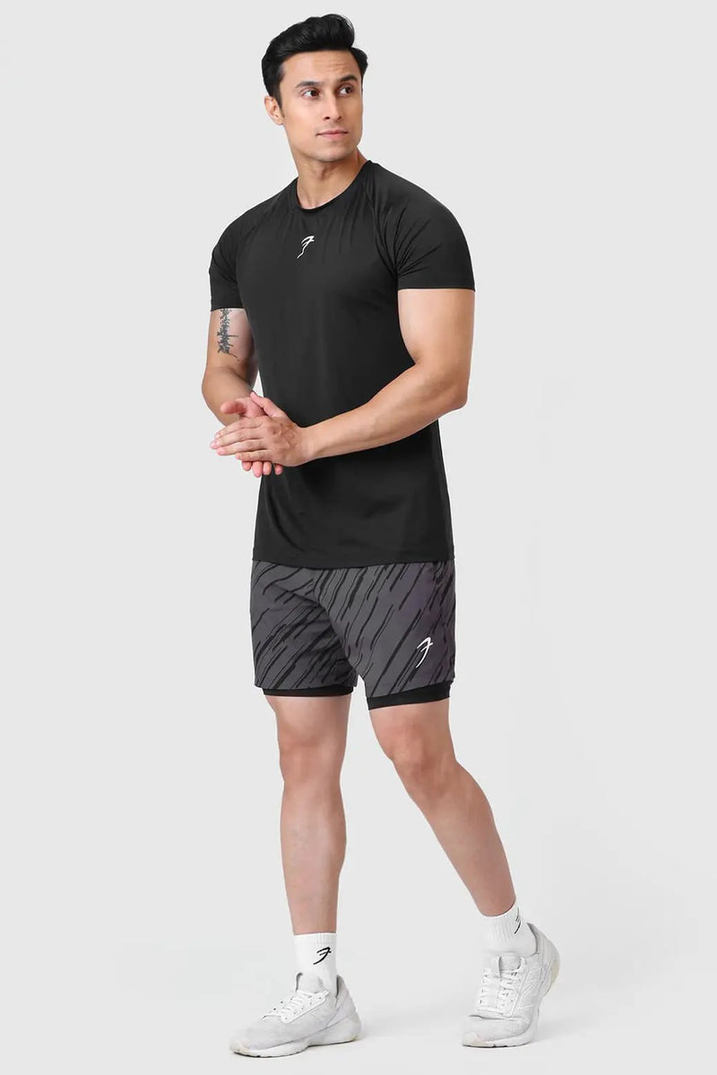 Bare Nylon T-shirt Black by Fuaark Nz