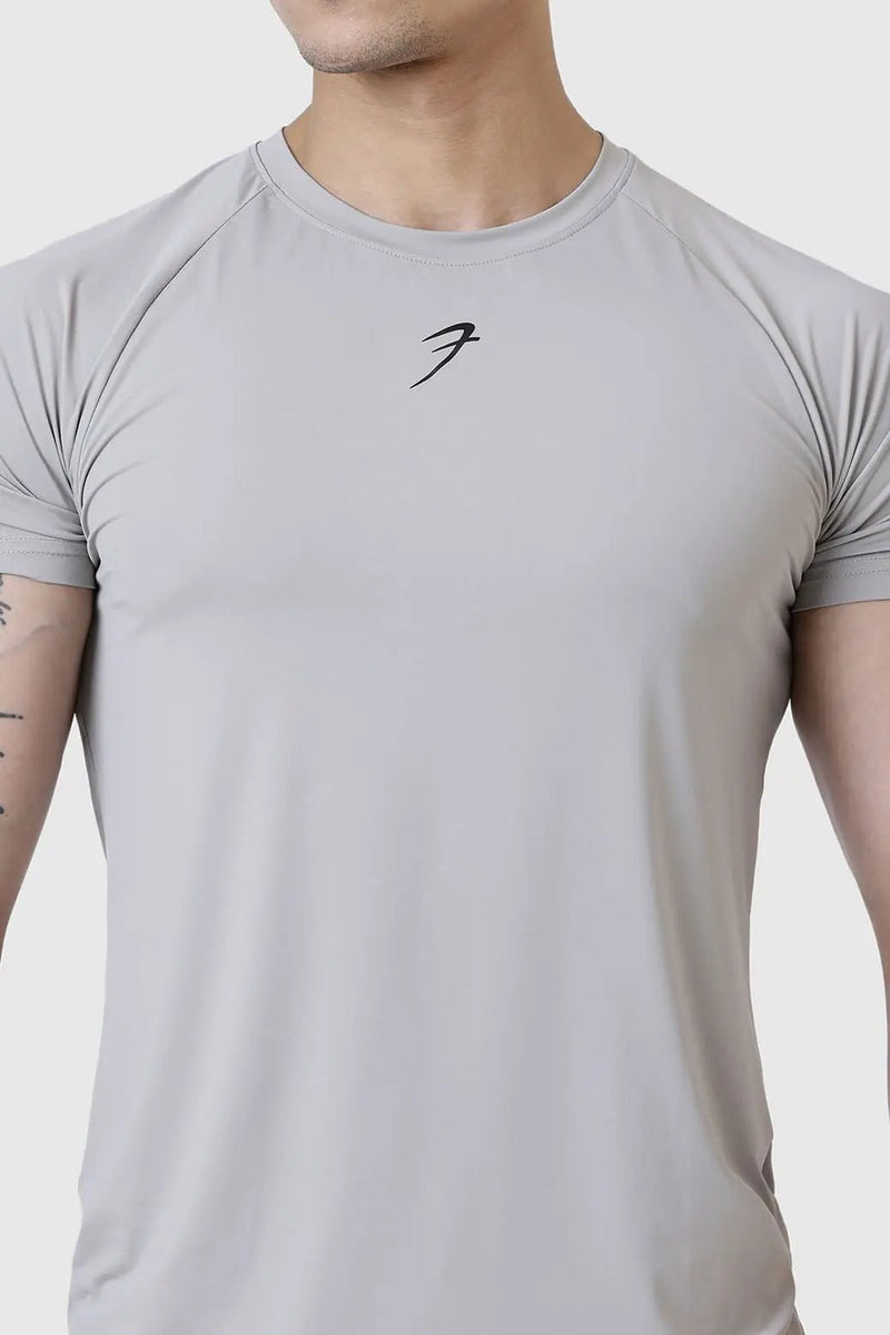 Bare Nylon T-shirt Light Grey by Fuaark Nz