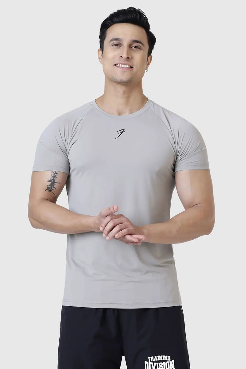 Bare Nylon T-shirt Light Grey by Fuaark Nz
