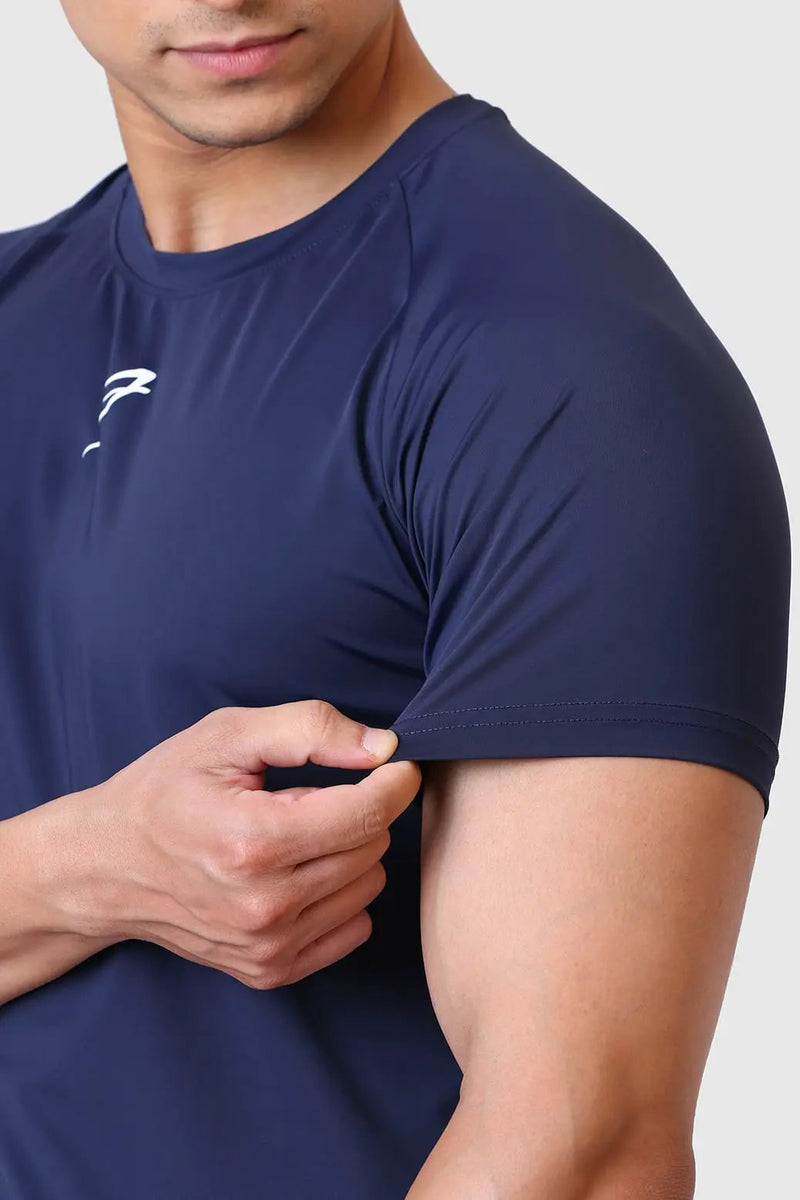 Bare Nylon T-shirt Navy by Fuaark Nz