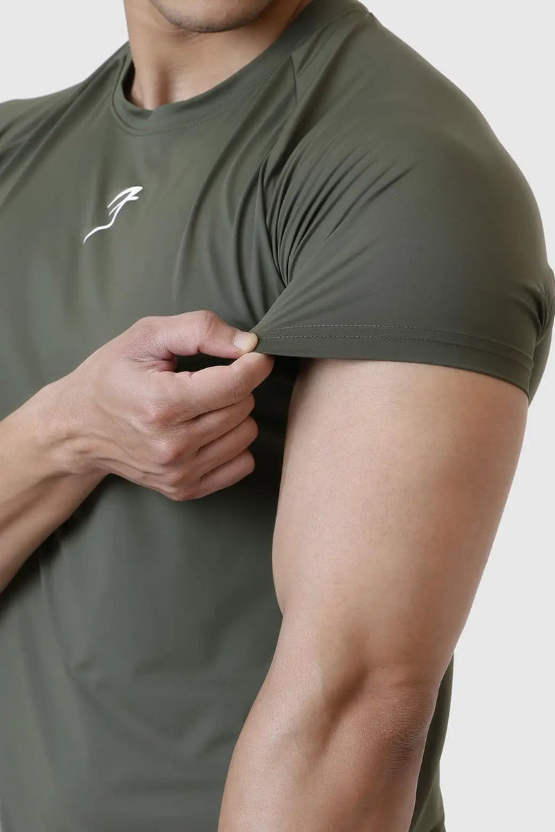 Bare Nylon T-shirt Olive by Fuaark Nz