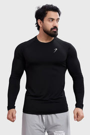 Bare Nylon Fullsleeves T-shirt Black by Fuaark Nz