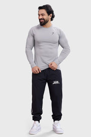 Bare Nylon Fullsleeves T-shirt Light Grey by Fuaark Nz