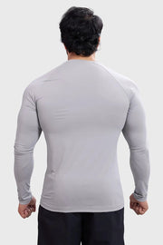 Bare Nylon Fullsleeves T-shirt Light Grey by Fuaark Nz
