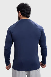 Bare Nylon Fullsleeves T-shirt Navy by Fuaark Nz