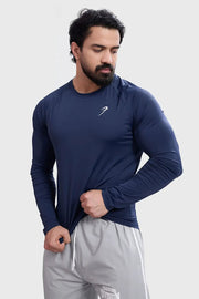 Bare Nylon Fullsleeves T-shirt Navy by Fuaark Nz