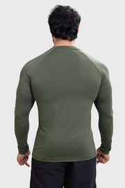 Bare Nylon Fullsleeves T-shirt Olive by Fuaark Nz