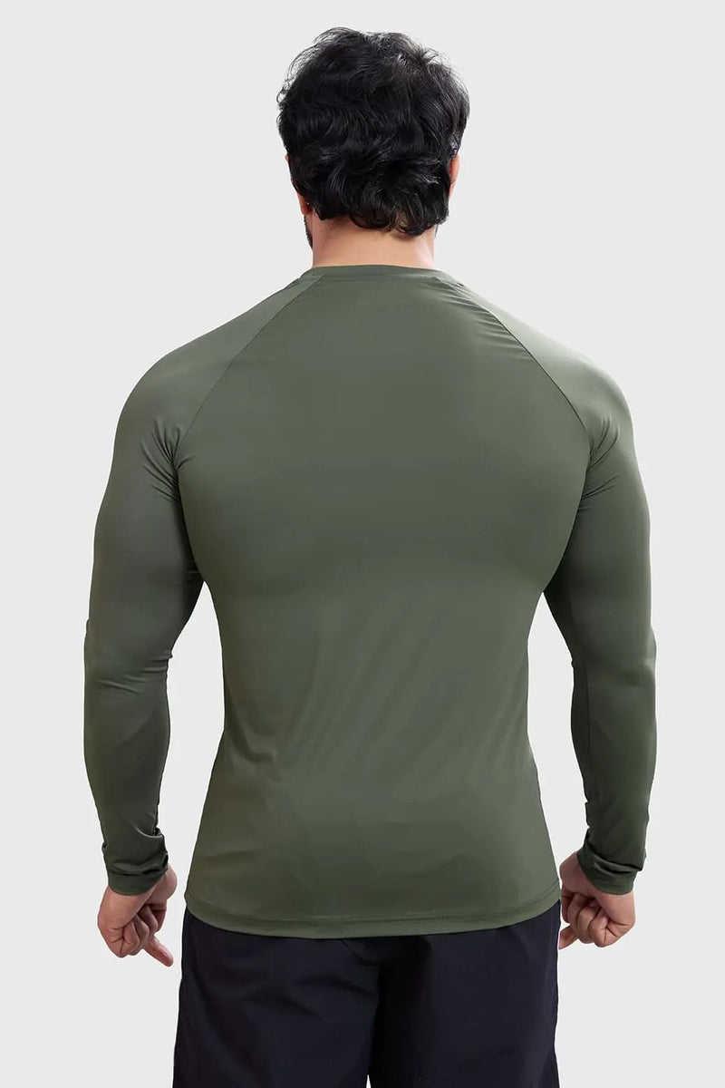 Bare Nylon Fullsleeves T-shirt Olive by Fuaark Nz
