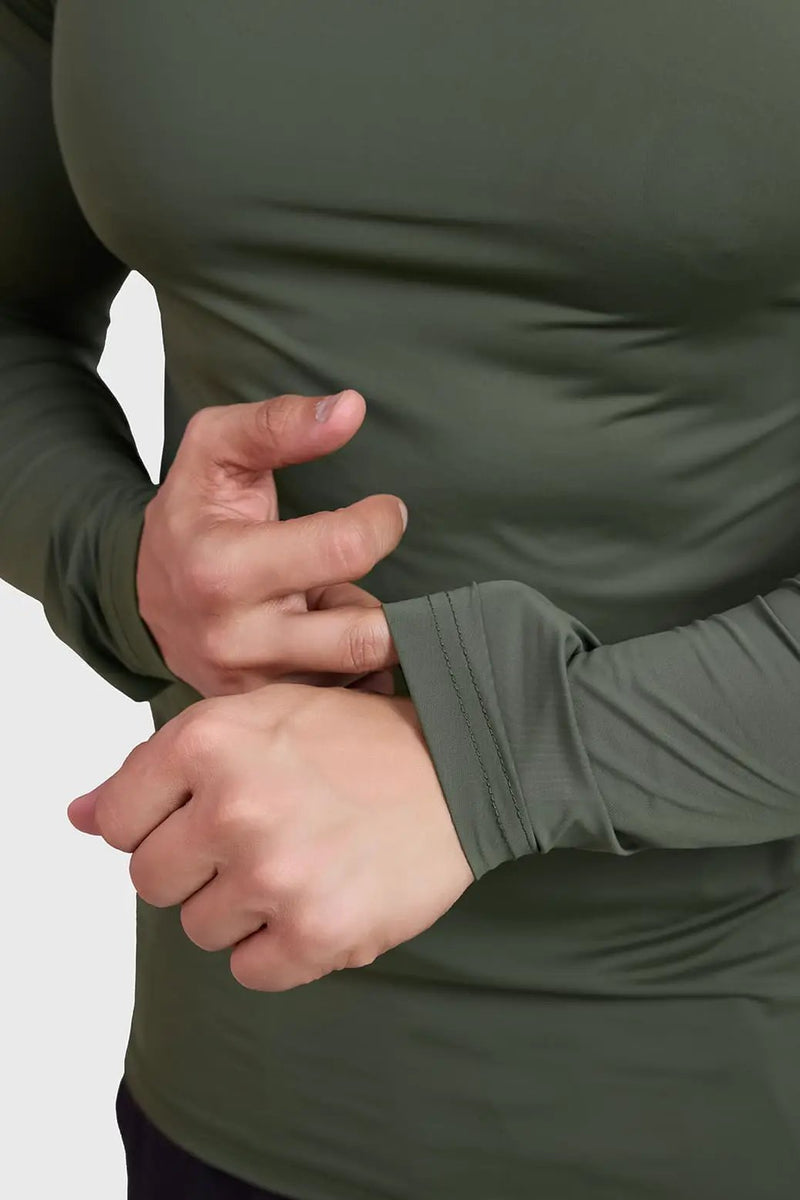 Bare Nylon Fullsleeves T-shirt Olive by Fuaark Nz