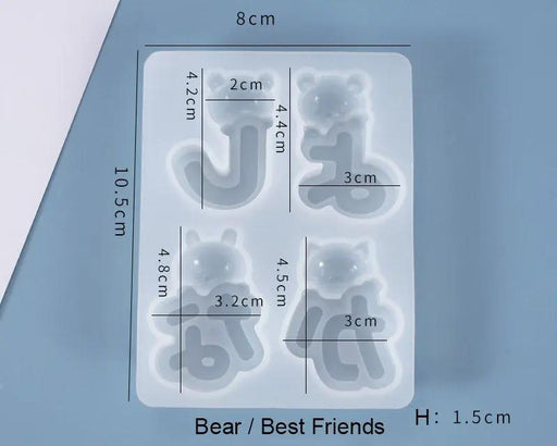 Mickey Mouse Bear Moulds by Resin Art NZ