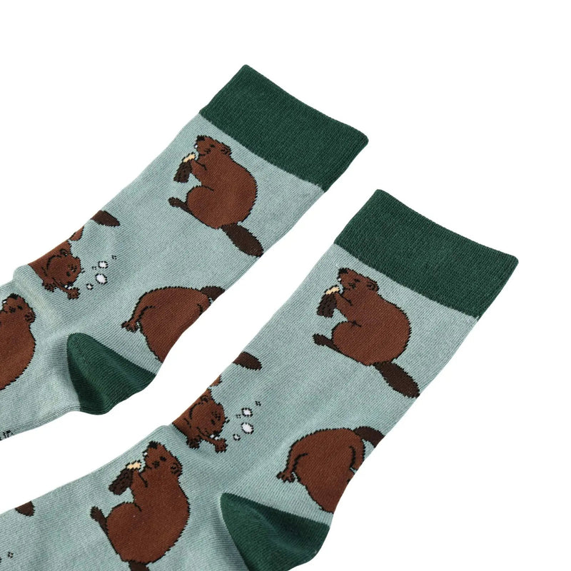 Save the Beavers Bamboo Socks by Barekind NZ