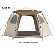Hexagonal Camping Tent - Durable, Quick Setup JLP5467 by ECOTREK