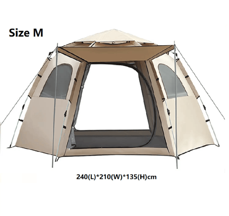 Hexagonal Camping Tent - Durable, Quick Setup JLP5467 by ECOTREK