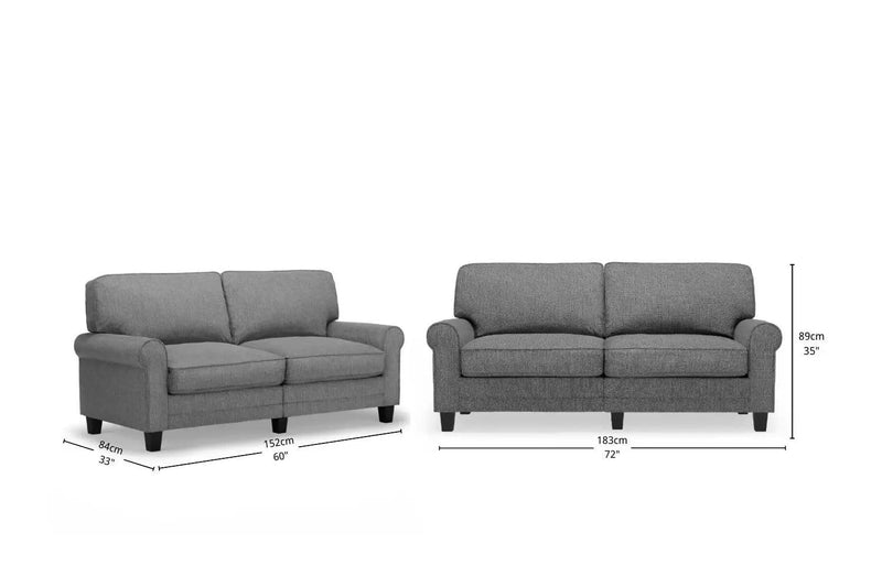 BroDeals Sofas Bella 3 Seater Fabric Sofa Bella 3 Seater Fabric Sofa
