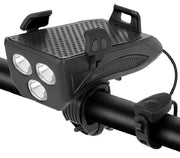 g8buynz Rechargeable Bike Lights and Horn Phone Holder USB Charging Port Rechargeable Bike Lights and Horn Phone Holder USB Charging Port