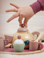 Wooden Birdie Tea Party Set - Tender Leaf Toys | Wooden Toy NZ by Curious Moonbeam
