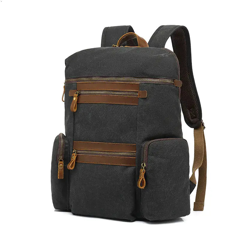 Waxed Canvas Waterproof Travel Laptop Bag - 20-35L Computer Backpack with Soft Cotton Lining by Mead's Supply & Equipment Outfitters limited