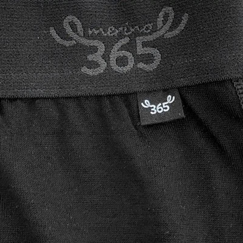 Merino 365 NZ Underwear Men's Boxer Brief - 100% Merino Wool, Black Merino 365 NZ Men’s Boxer Brief 100 Percent Merino Wool