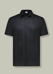 Men's Polo - 100% Merino Wool, Black by Merino 365 NZ