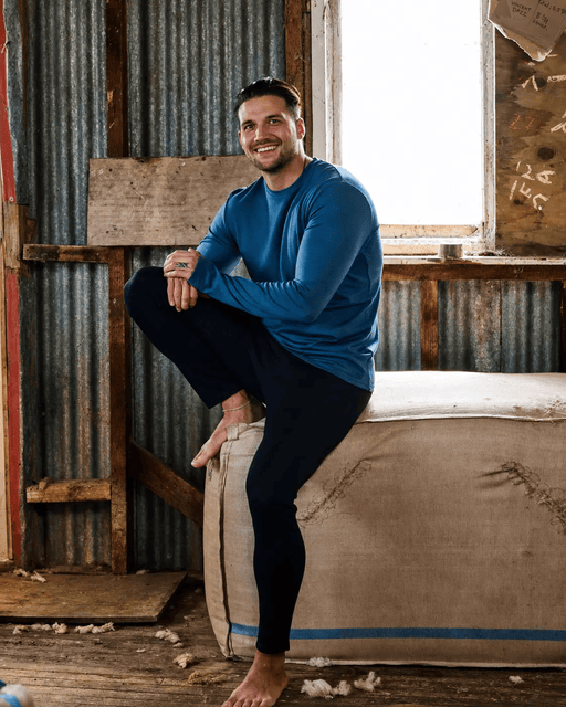 Merino 365 NZ Men's Pants Men's Base Pant - 100% Merino Wool, Black Merino 365 Men Slim Base Pant 100 Percent Merino Wool