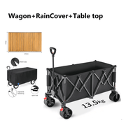 ECOTREK Heavy Duty Collapsible Trolley,Wagon Cart – Extra Large 260L, All-Terrain Wheels LJ1113 Heavy Duty Collapsible Trolley,Wagon Cart – Extra Large 260L, All-Terrain Wheels LJ1113